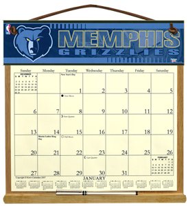 Memphis Grizzlies Calendar Holder